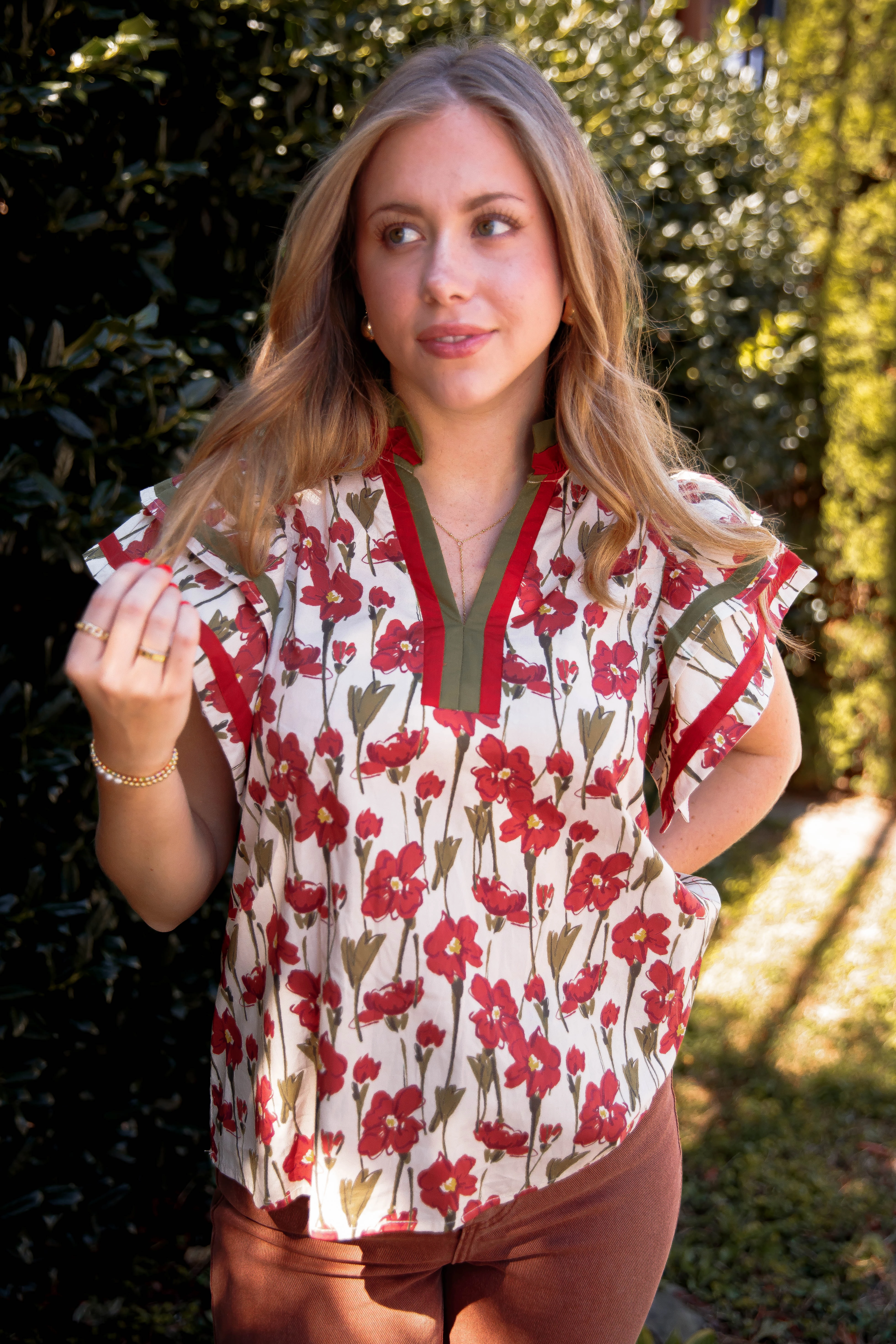 Gentle On My Mind Blouse MultipanelLayout Odor Resistant Fabric