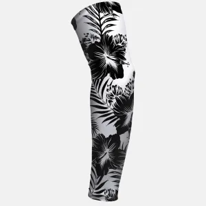 Floral White Black Arm Sleeve