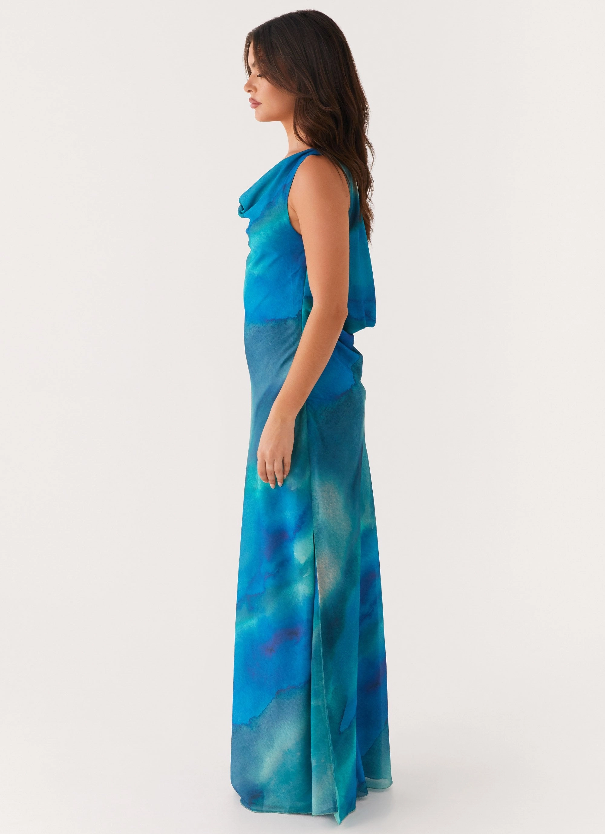 Light Volume Day-to-evening dress Carelle Maxi Dress - Blue Tie Dye