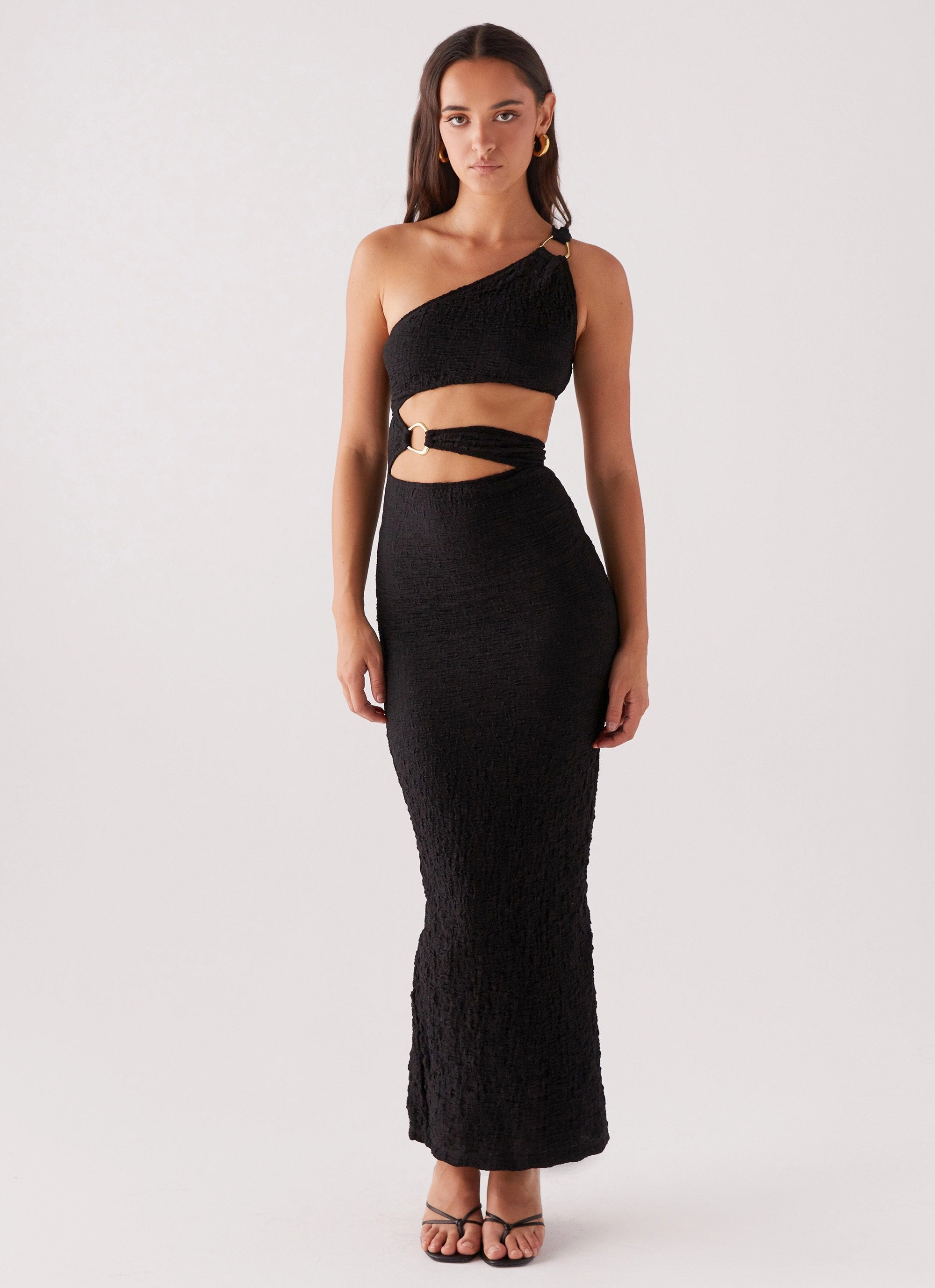North Haven Maxi Dress - Black Refined Style Chilly Weather Comfort