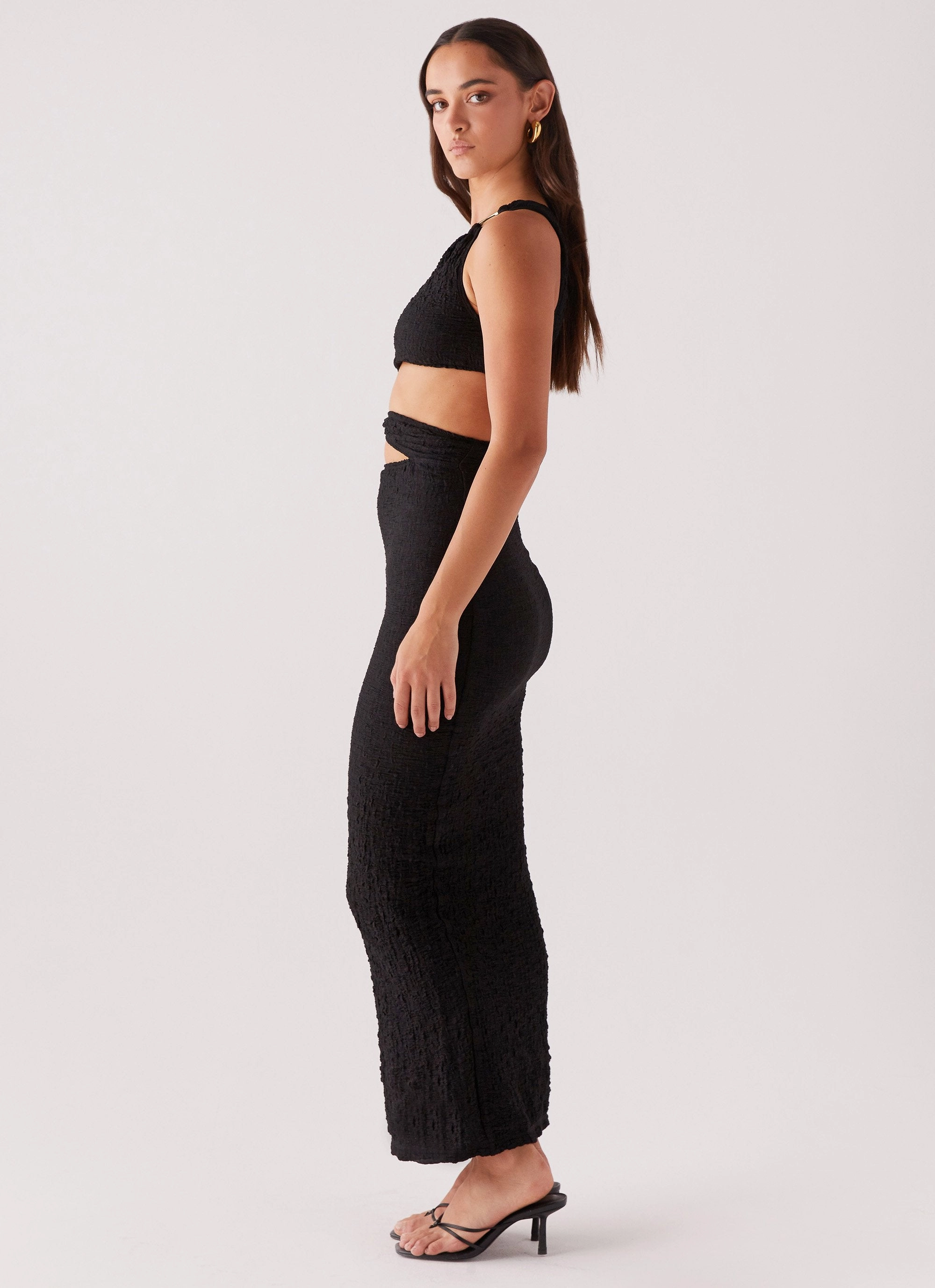 Bold Fashion Sporty Look North Haven Maxi Dress - Black