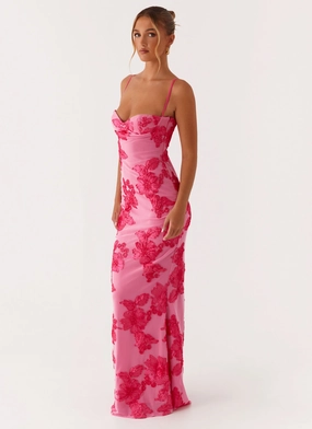 That Girl Maxi Dress - Pink Soft Shine QuickReleaseClasp