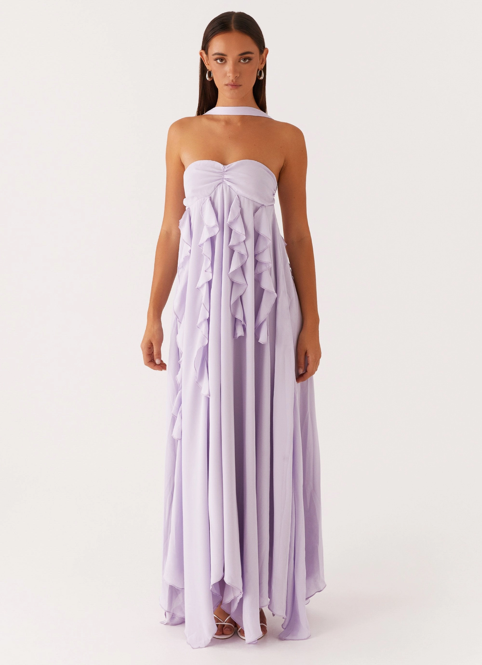Florence Maxi Dress - Lilac Scandi Clean Contemporary Style