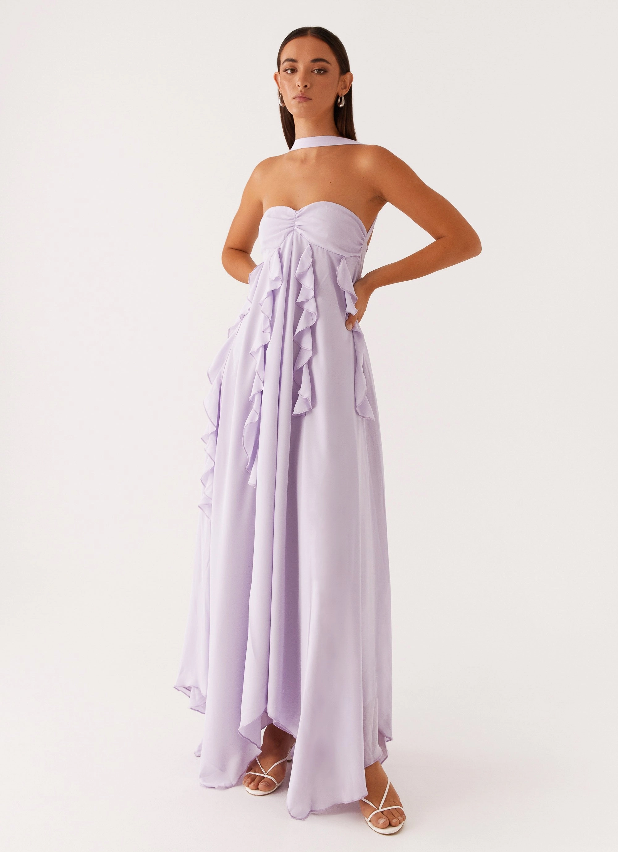 Silky Touch Smart Look Florence Maxi Dress - Lilac