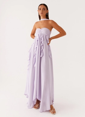 Silky Touch Smart Look Florence Maxi Dress - Lilac