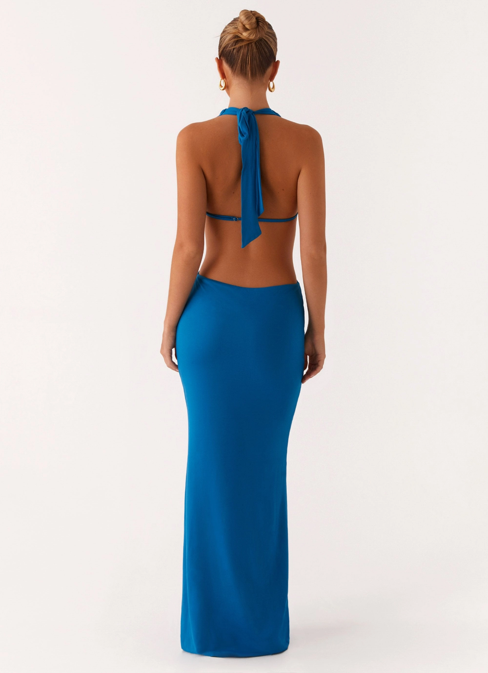 All Moments Sophisticated Look Flossy Maxi Dress - Royal Blue