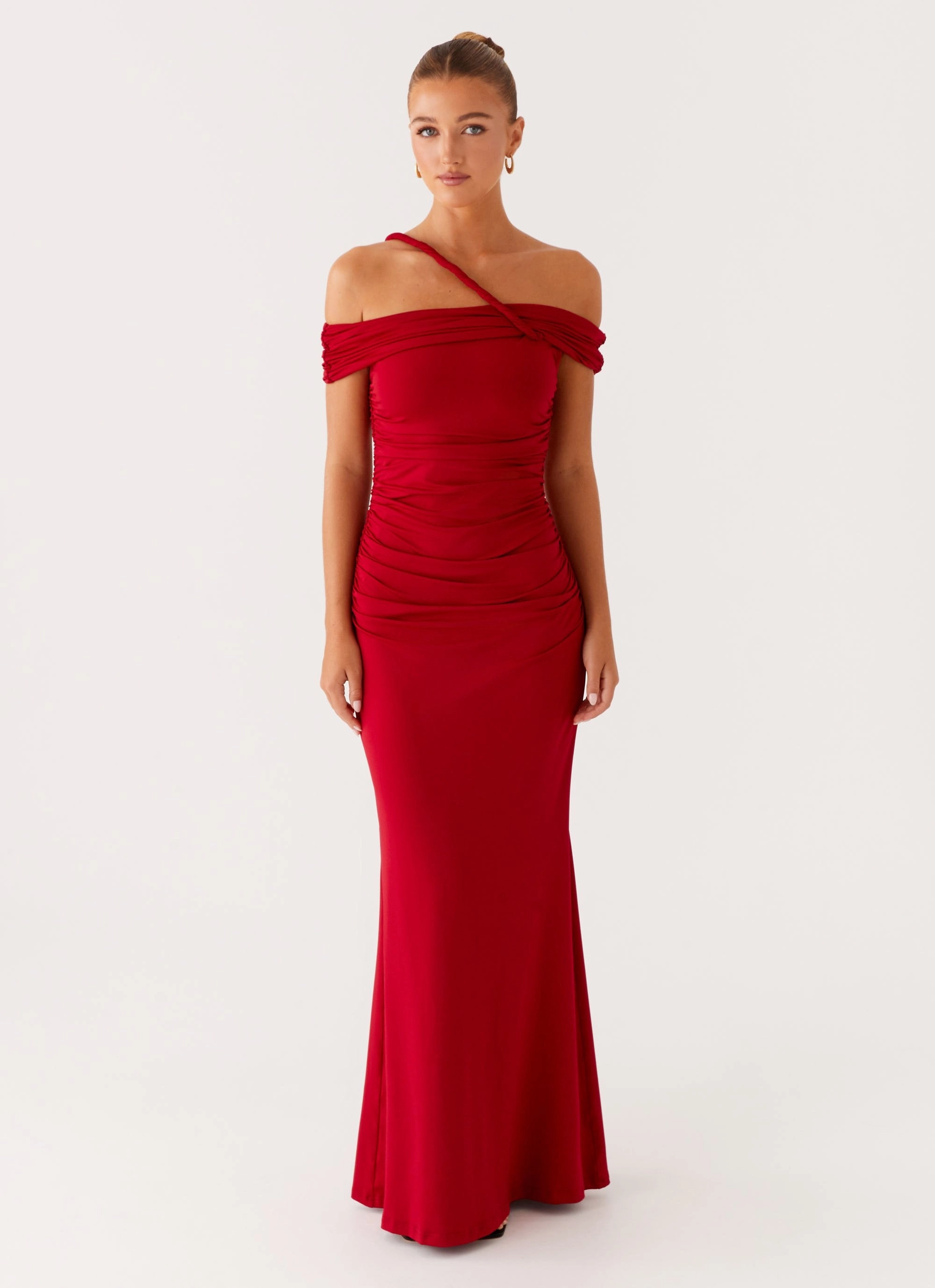 Tailored Style Tailored Wear After This Maxi Dress - Raspberry