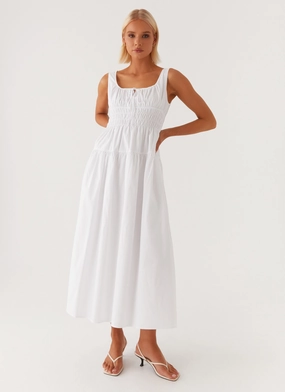 Tailored Fit Life Soft Jacintha Midi Dress - White
