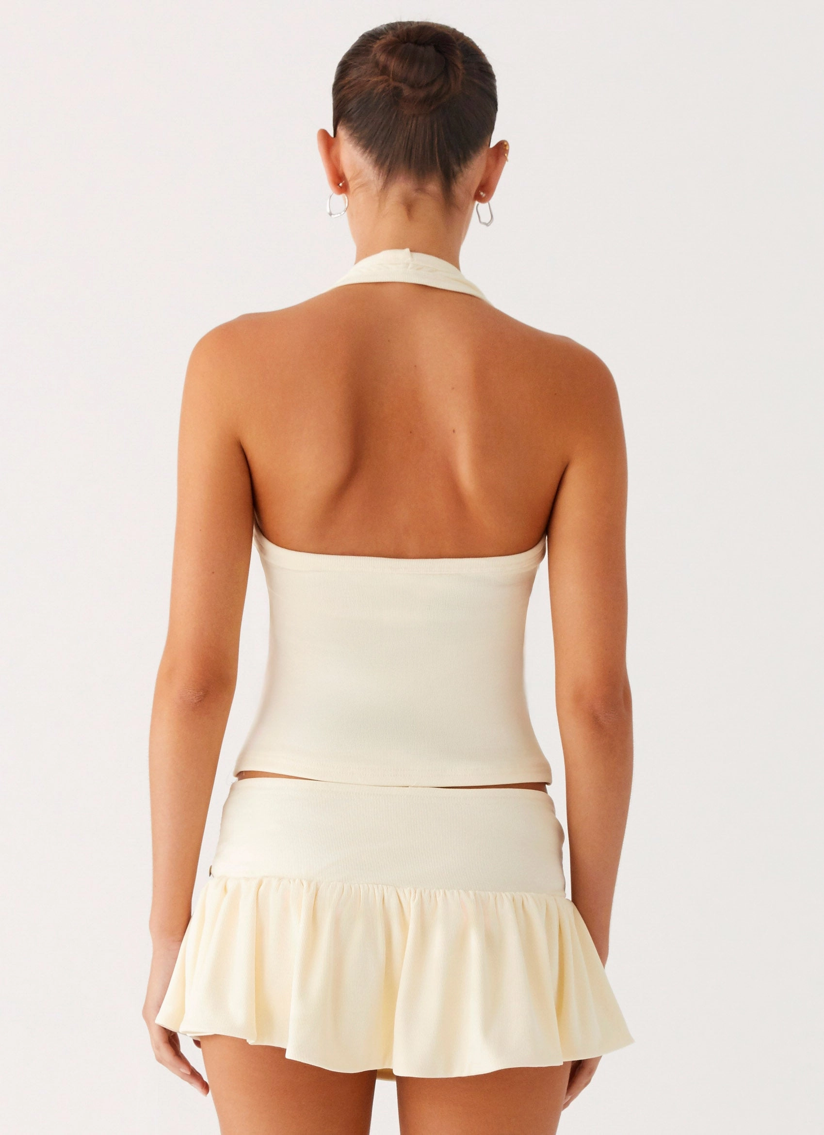High Stretch Fit Wrinkle-Resistant Vegas Nights Low Rise Skort - Yellow