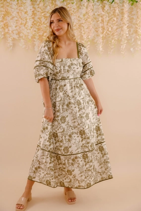 Follow Your Instincts Maxi Dress-Olive Fitted Mood Chic Spirit