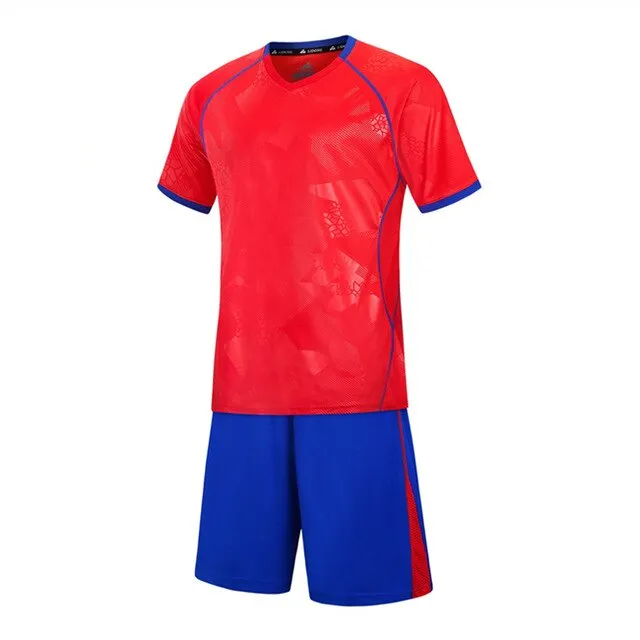 Football Kids Men Soccer Jerseys Sets Quick Dry Boys Sports Football Training