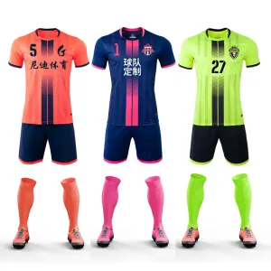Football New Men Kids Soccer Set Boys Women Football Training Uniforms Team Football  Sets
