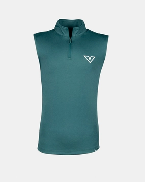 wrinkle free finish Forest Green HyFlyers Quarter Zip Vest