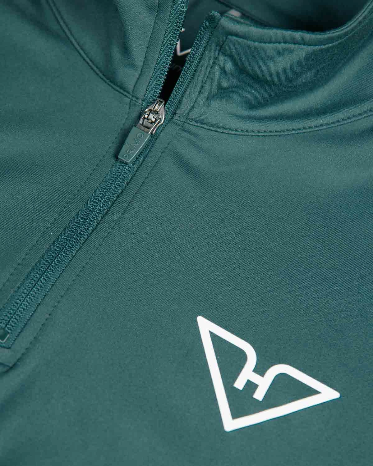 Forest Green HyFlyers Quarter Zip Vest ConvertibleCollar NonRestrictive Armholes