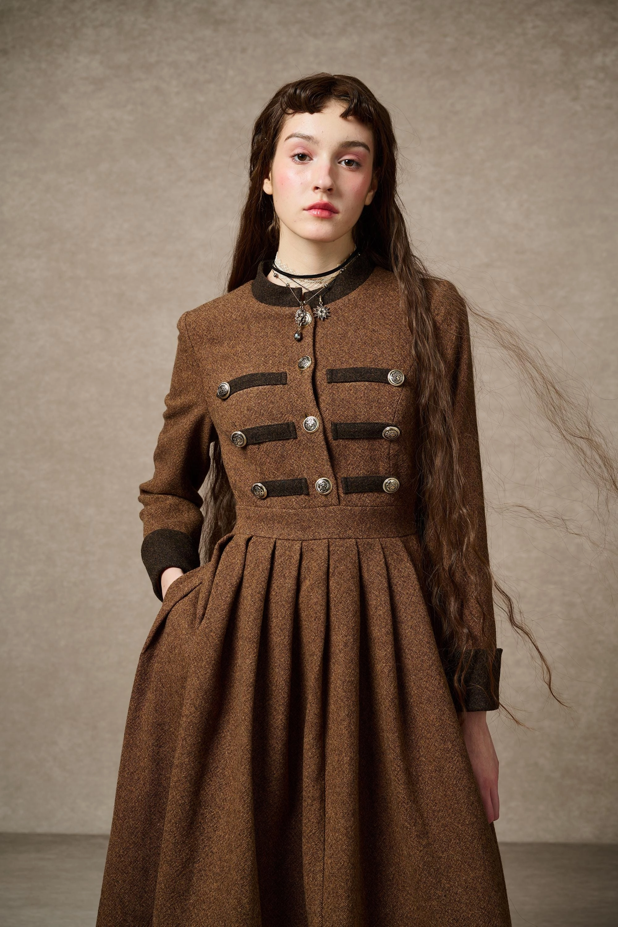 Willow 27 | green wool dress Core Stretch