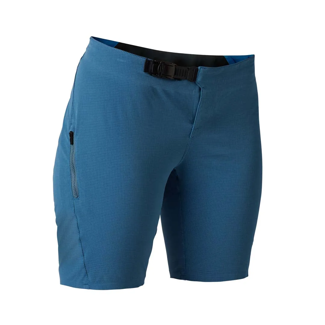 Fox Womens Flexair Ascent With Liner Dark Slate Shorts