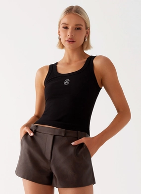 BreathableMaterial Francisco Mini Shorts - Brown