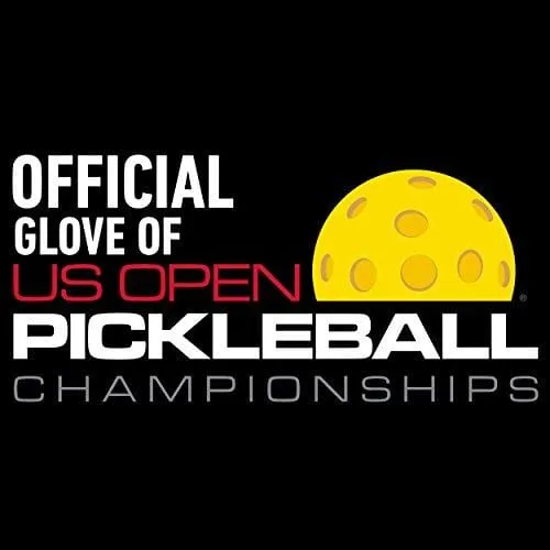 Franklin Sports Pickleball Gloves (Pair) - Men - Adult Medium - Black/Optic
