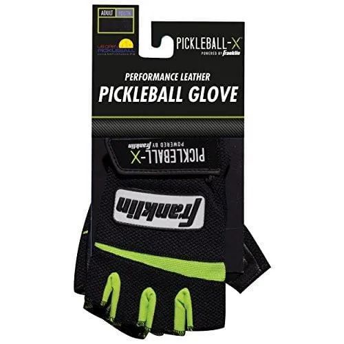 Franklin Sports Pickleball Gloves (Pair) - Men - Adult Medium - Black/Optic