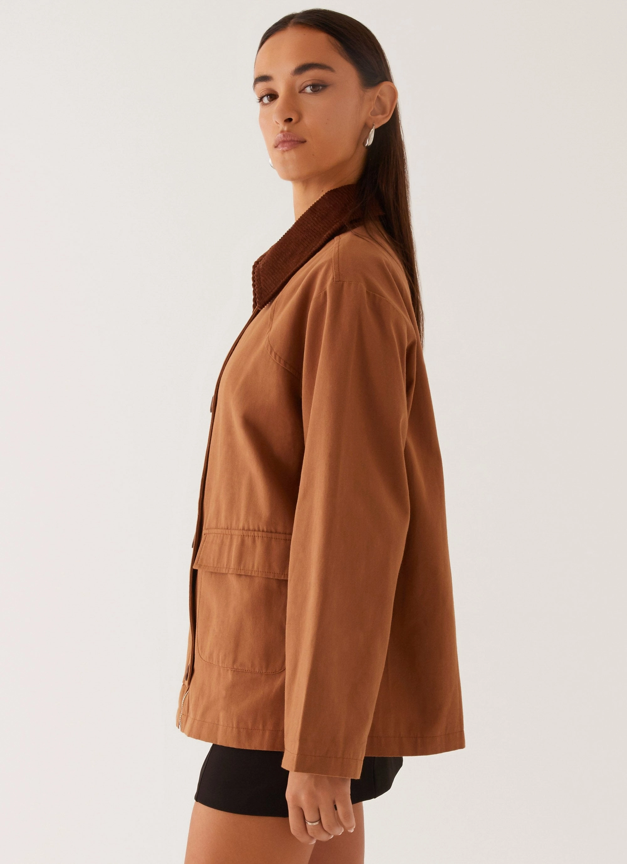 Evening Chill Piece Warm Lining Sonoma Barn Jacket - Tan
