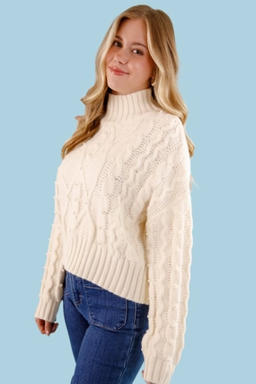 Keeping Secrets Sweater Roll Up Sleeve Design