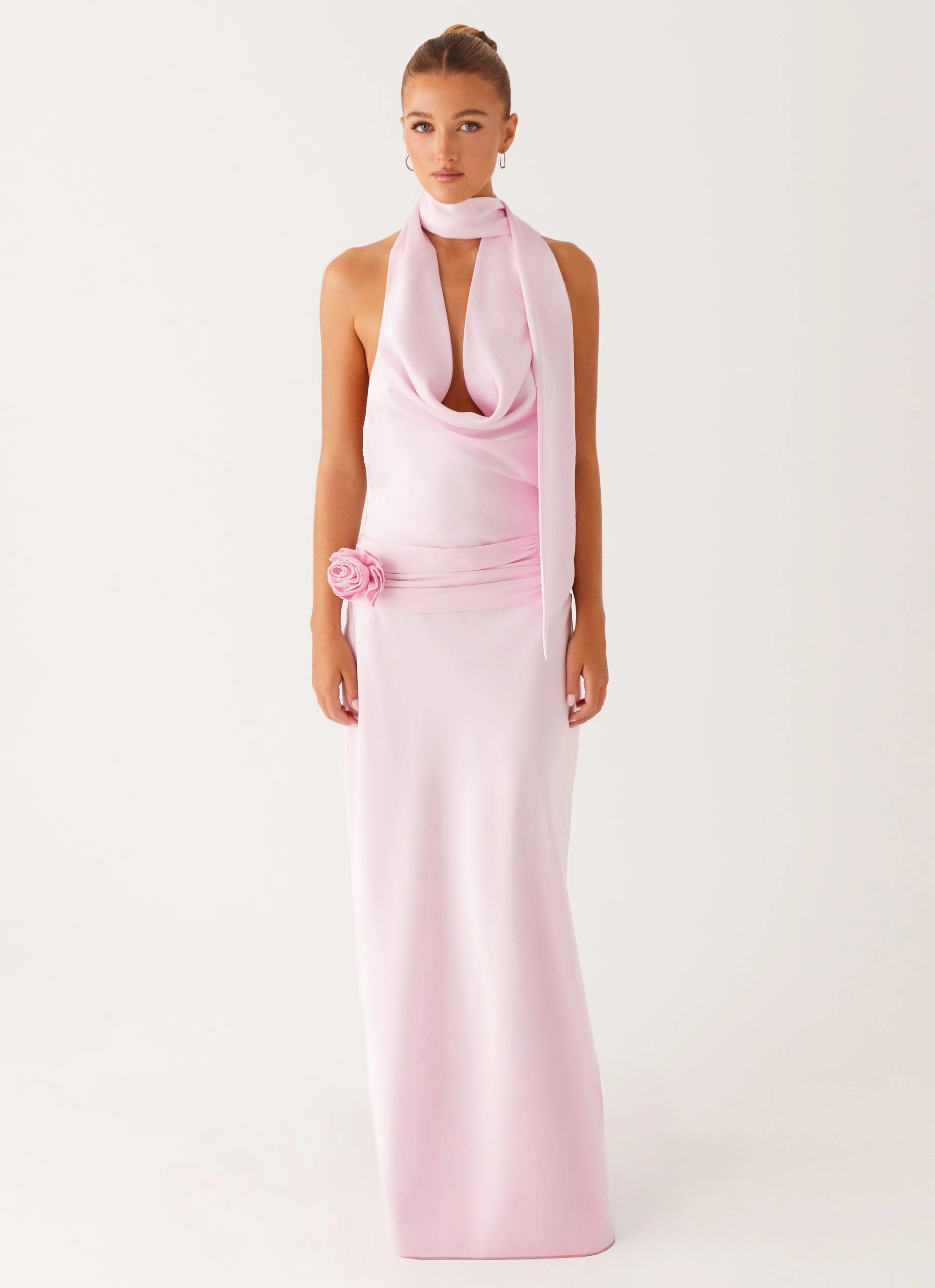 slim fit Playful design piece Imani Maxi Dress - Pink