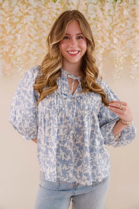 ReflectiveDetails FlexibleCuff Full Of Secrets Blouse