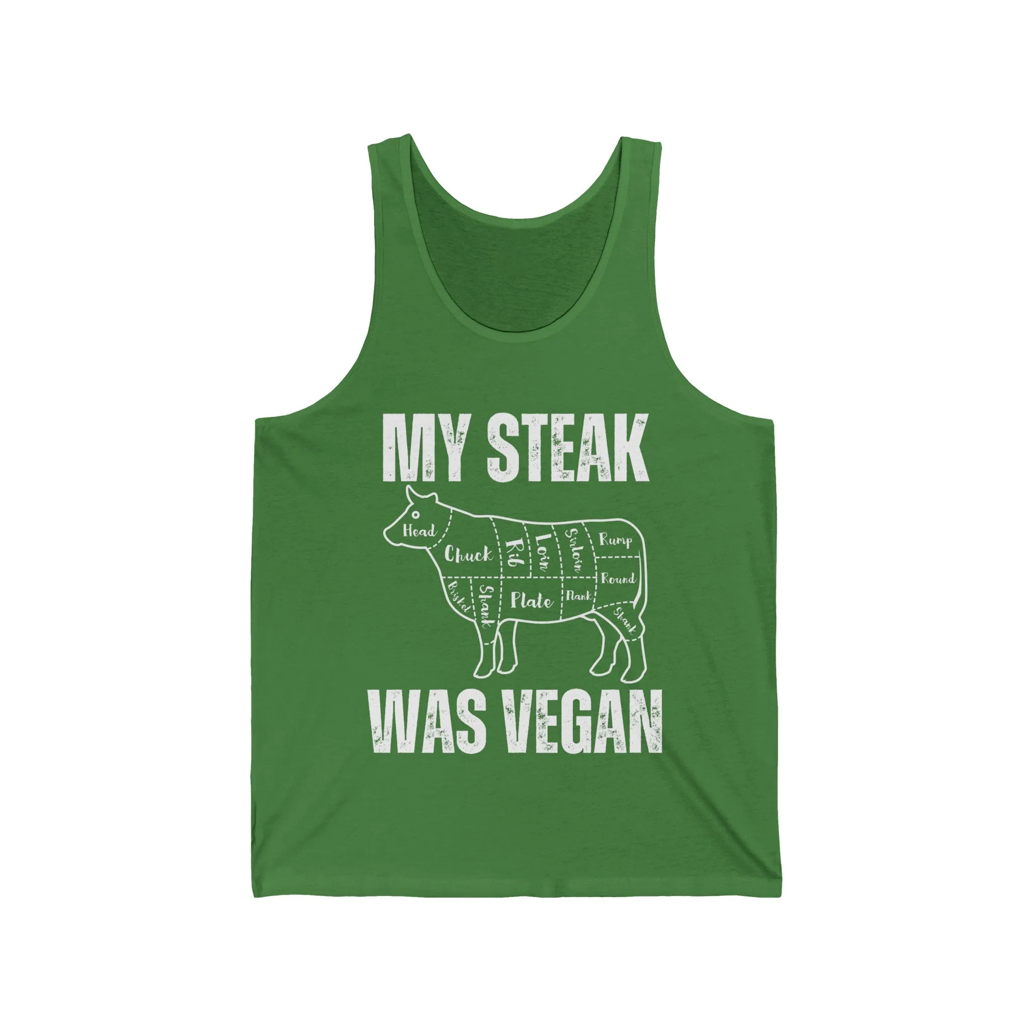Funny Tank Top  for Steak Lover gift for Meat Lover Shirt for Carnivore T Shirt My Steak Was Vegan Tank Tops Second Hand Vegan