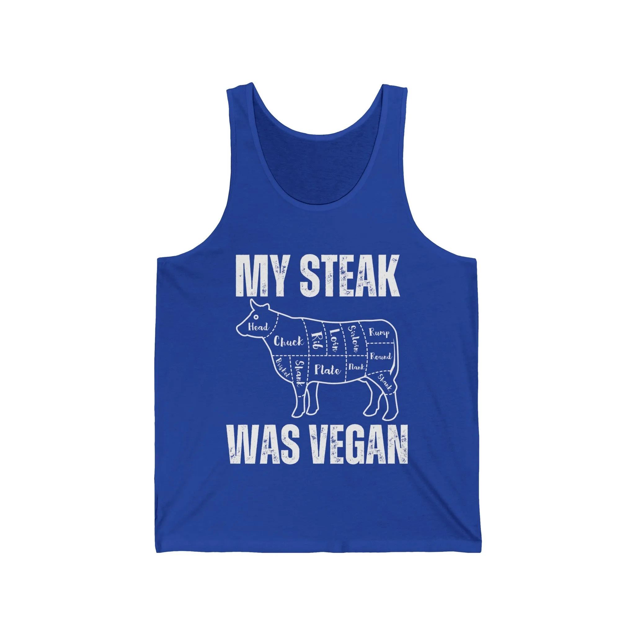 Funny Tank Top  for Steak Lover gift for Meat Lover Shirt for Carnivore T Shirt My Steak Was Vegan Tank Tops Second Hand Vegan