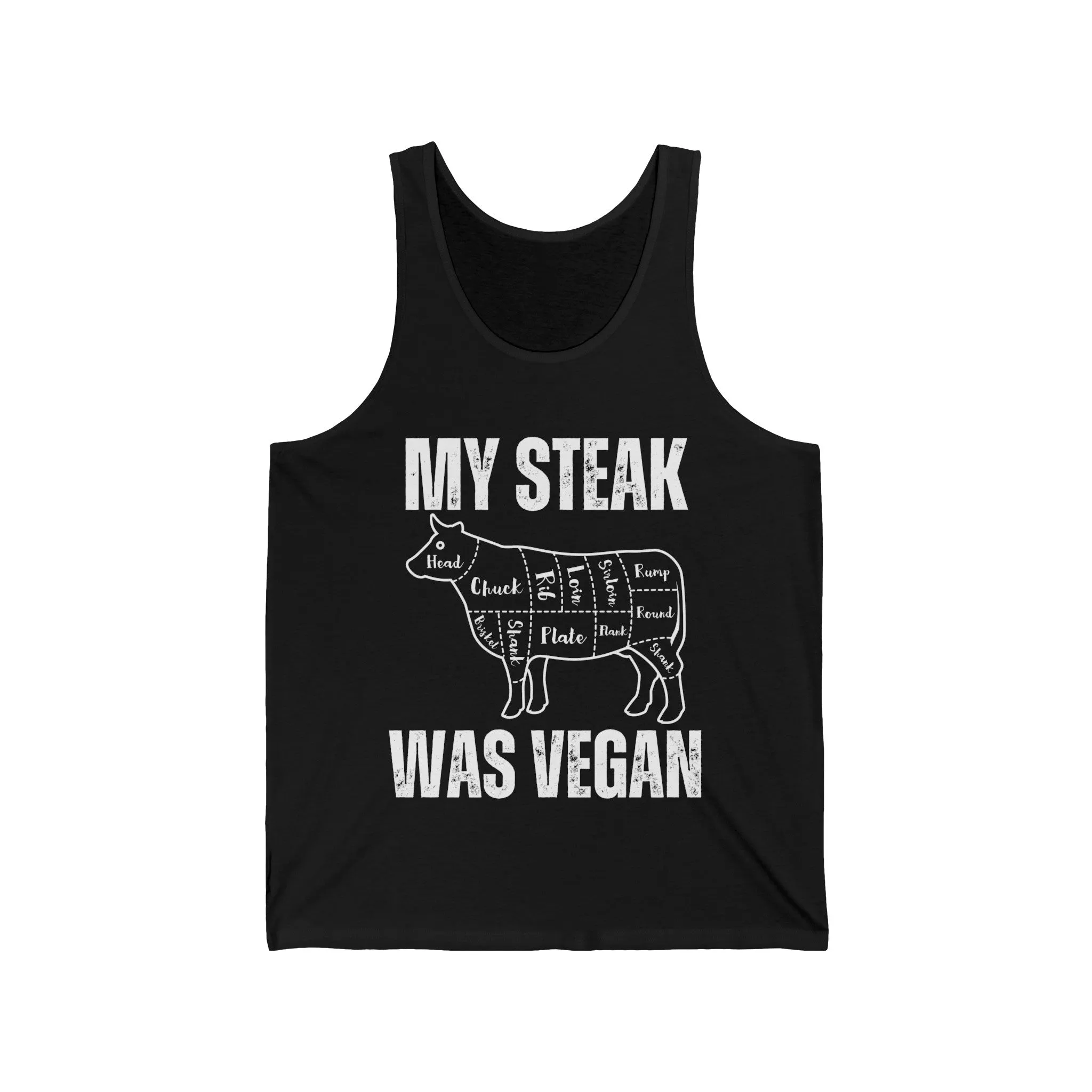 Funny Tank Top  for Steak Lover gift for Meat Lover Shirt for Carnivore T Shirt My Steak Was Vegan Tank Tops Second Hand Vegan