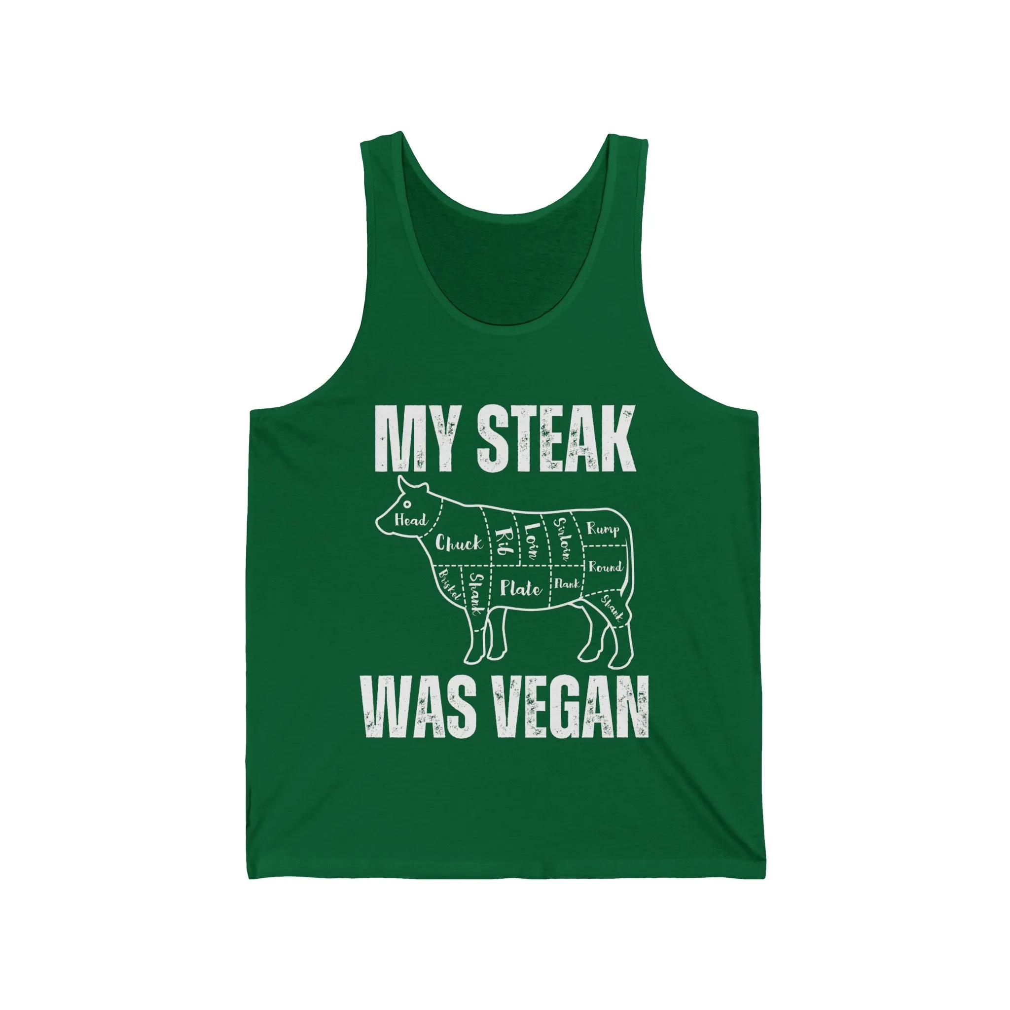 Funny Tank Top  for Steak Lover gift for Meat Lover Shirt for Carnivore T Shirt My Steak Was Vegan Tank Tops Second Hand Vegan