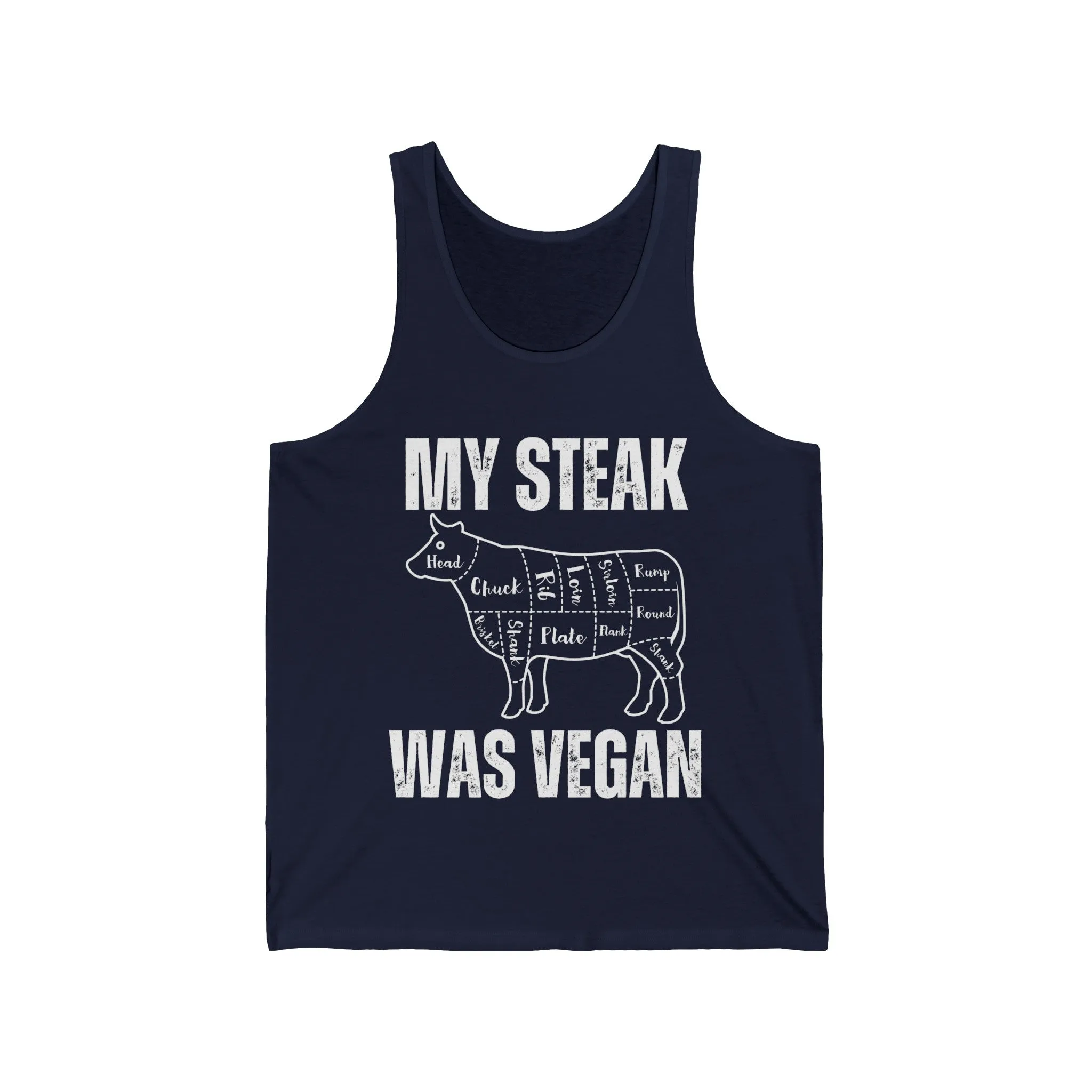 Funny Tank Top  for Steak Lover gift for Meat Lover Shirt for Carnivore T Shirt My Steak Was Vegan Tank Tops Second Hand Vegan