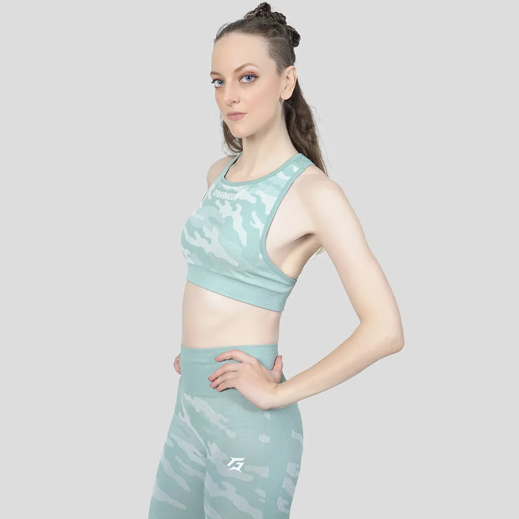 G2 Camo Seamless Bra (Green Shade)