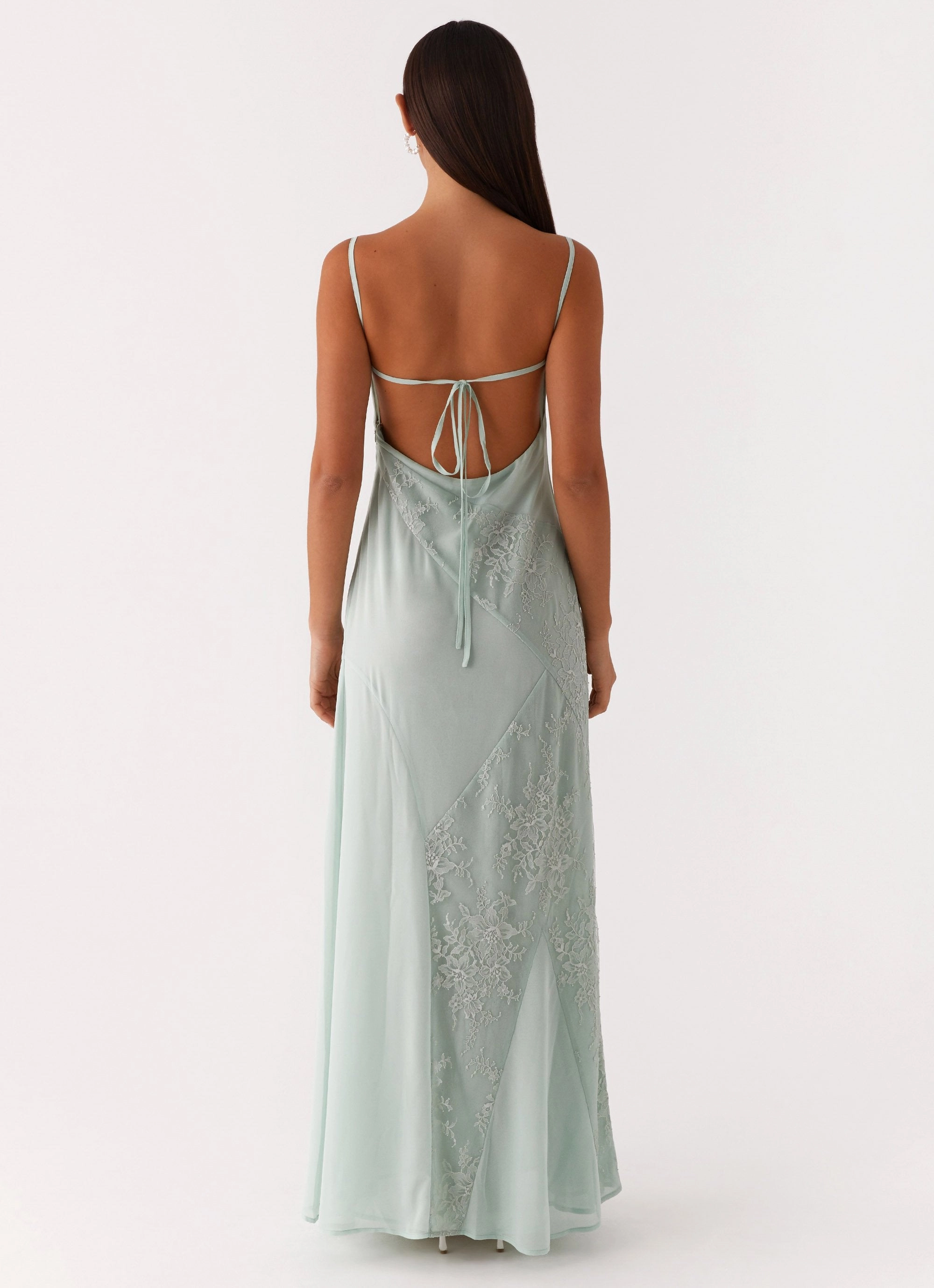 Flowy casual dress Holiday Wear Gabriana Maxi Dress - Sage