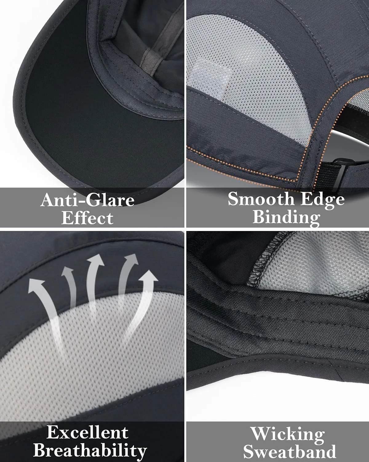 GADIEMKENSD Outdoor Running Hat Breathable Mesh