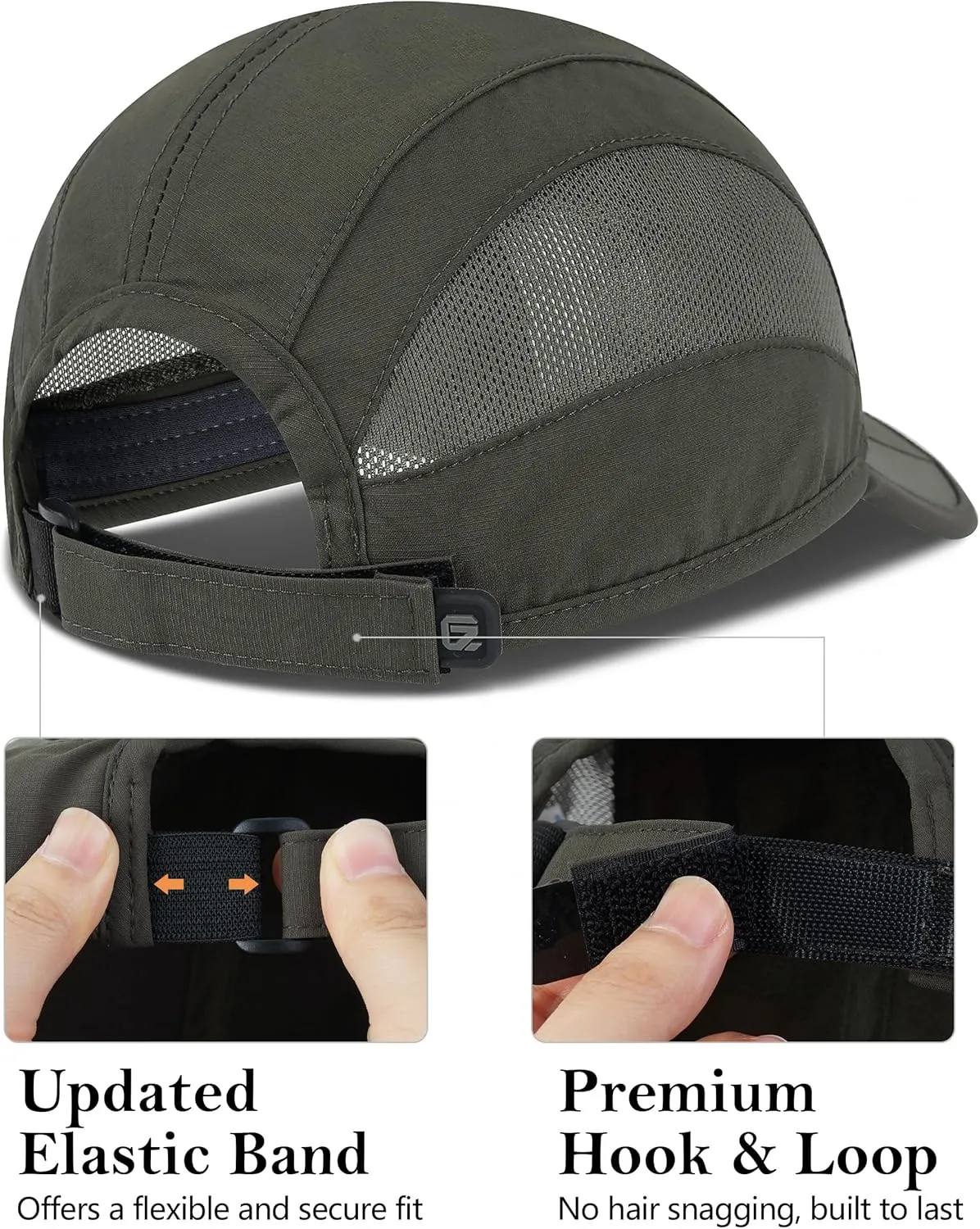 GADIEMKENSD Outdoor Running Hat Breathable Mesh