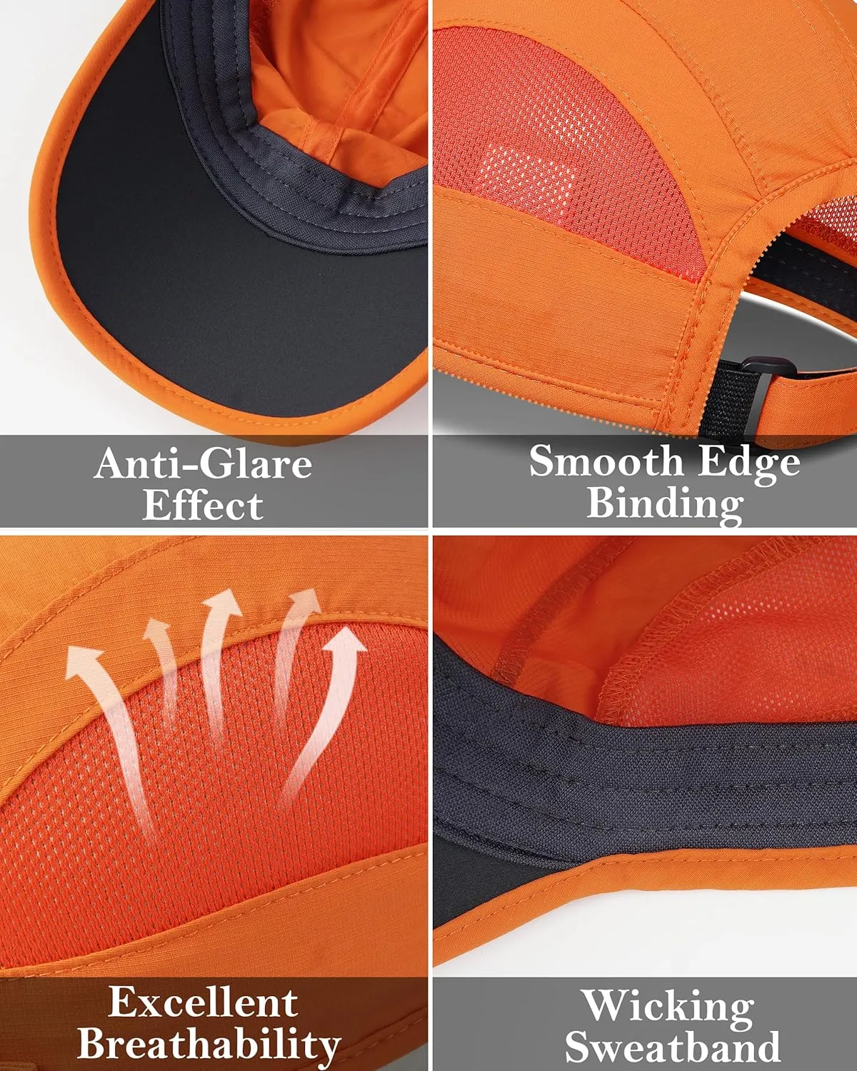 GADIEMKENSD Outdoor Running Hat Breathable Mesh