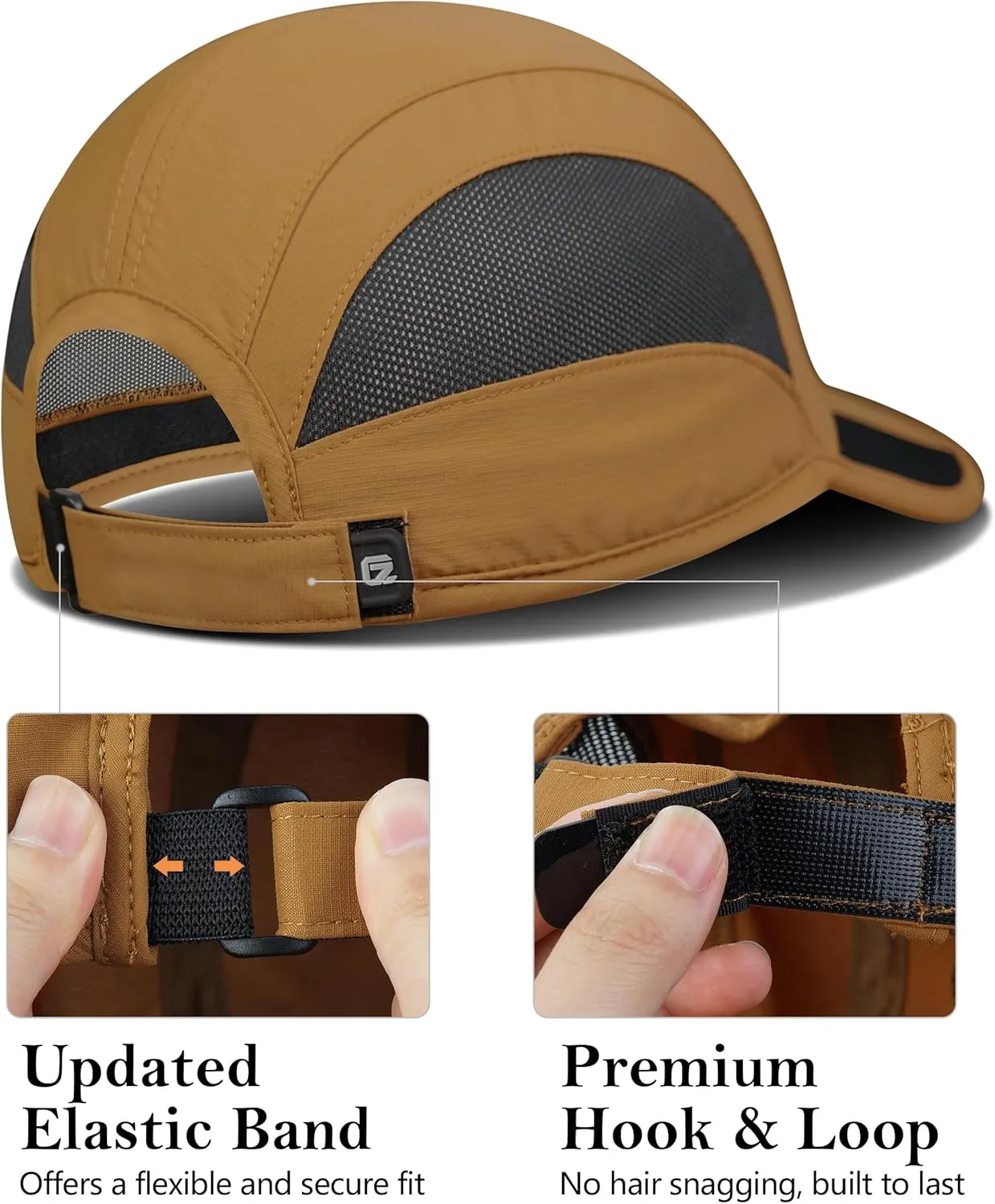 GADIEMKENSD Outdoor Running Hat Breathable Mesh