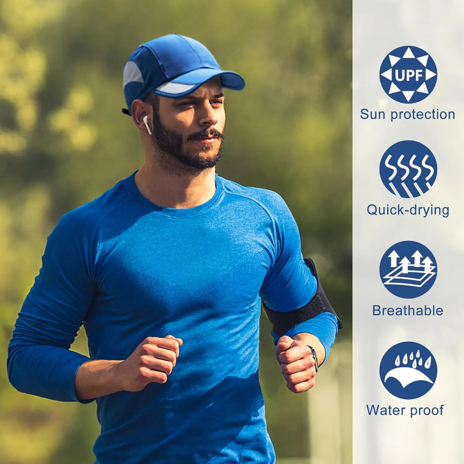 GADIEMKENSD Outdoor Running Hat Breathable Mesh