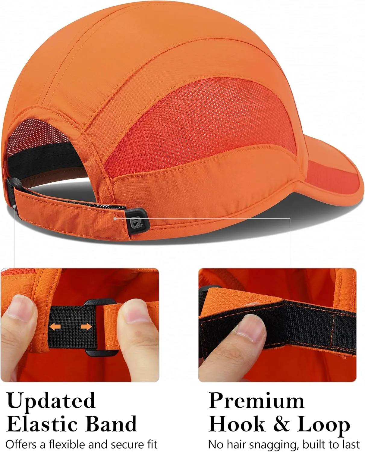 GADIEMKENSD Outdoor Running Hat Breathable Mesh