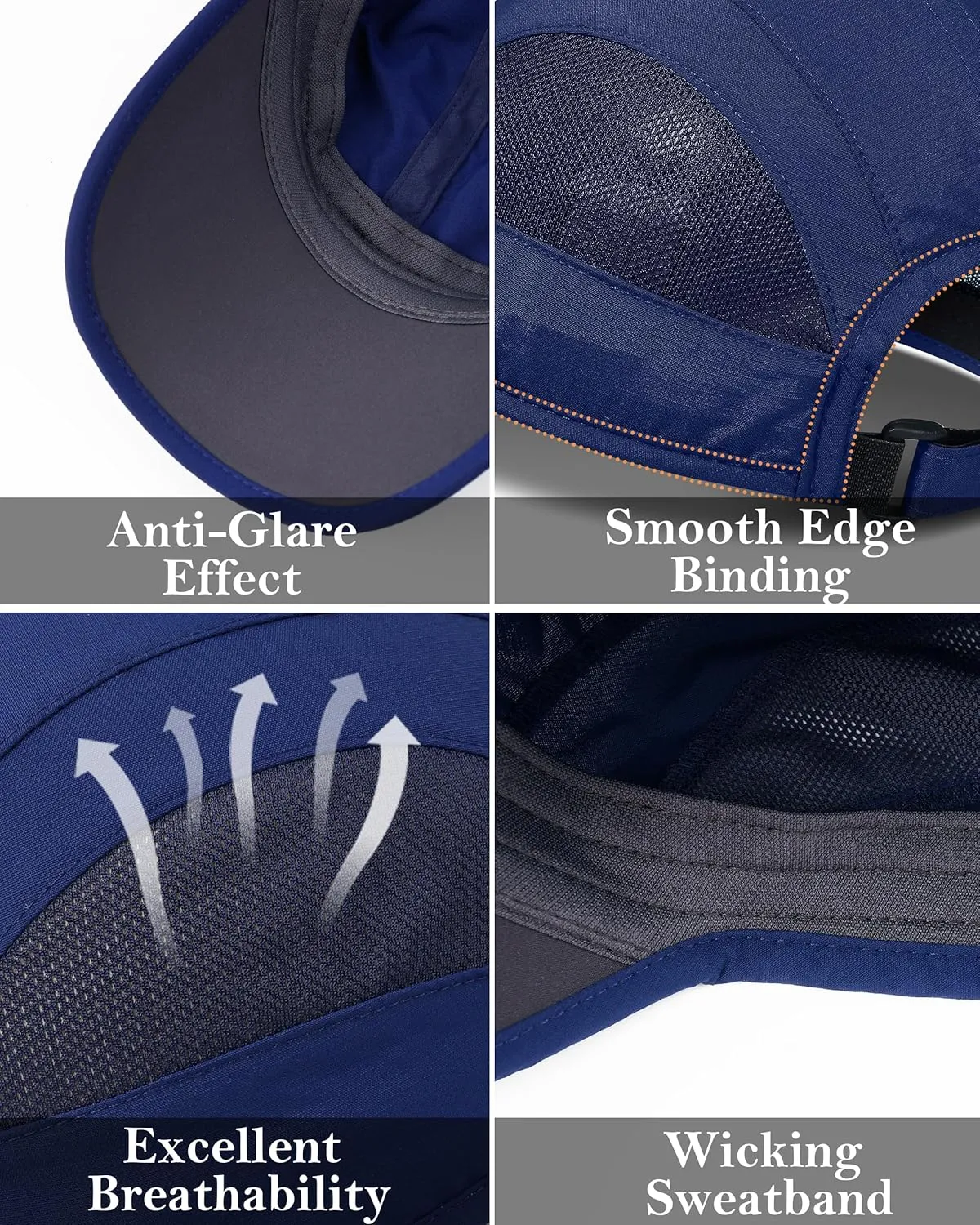GADIEMKENSD Quick Dry Run Hat Cooling Breathable Mesh