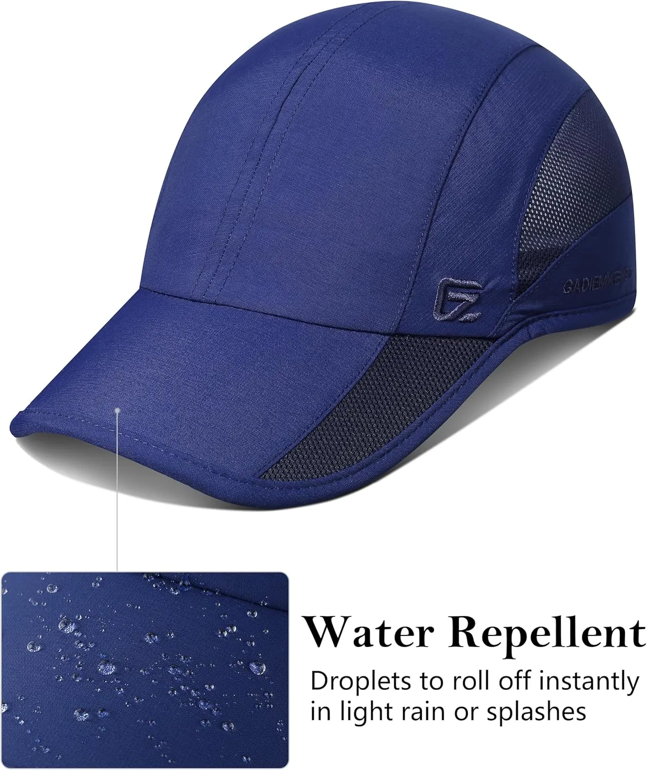 GADIEMKENSD Quick Dry Run Hat Cooling Breathable Mesh