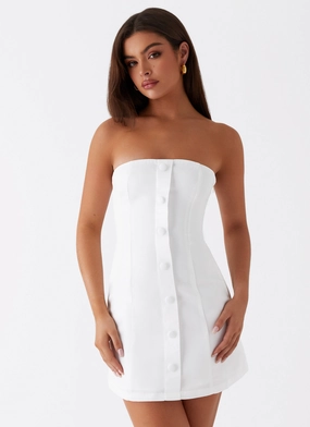 Good Lies Mini Dress - White Seasonal Must-Have