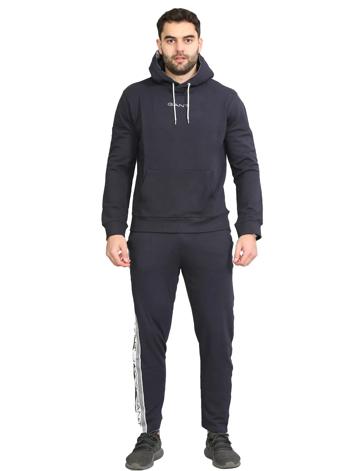 Gant Mens Pullover Striped Hoodie