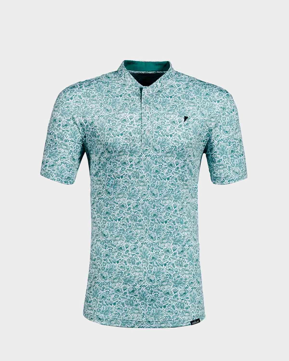 Garden Blade Polo Reinforced Hems Recycled Polyester Blend