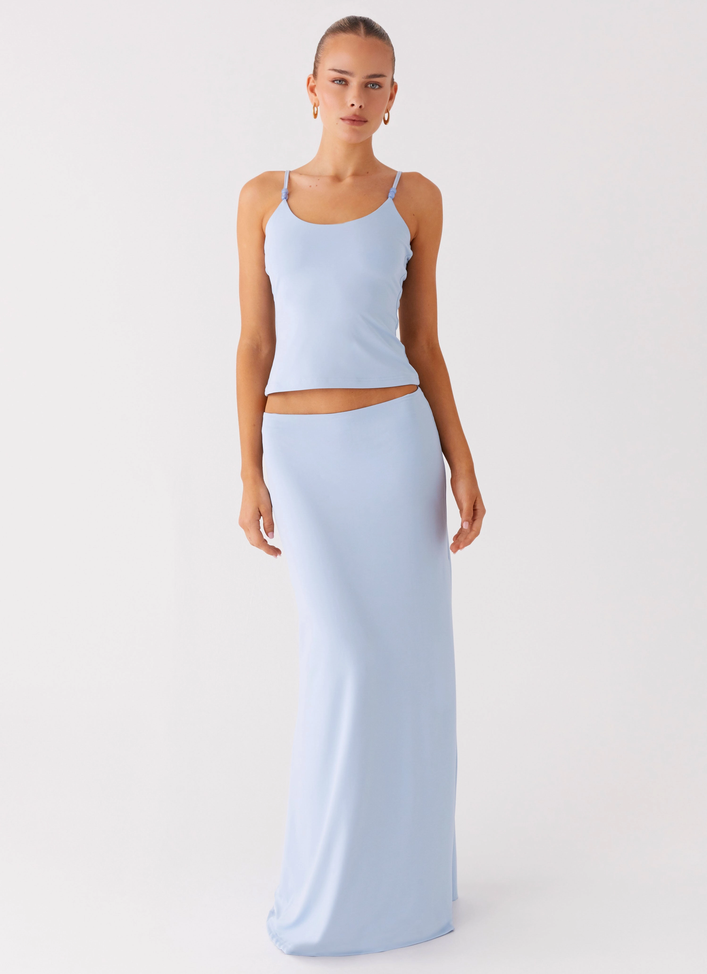 Garrix Bead Cami Top - Baby Blue TaglessDesign