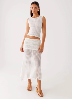 Odor Control Technology Genesis Midi Skirt - White