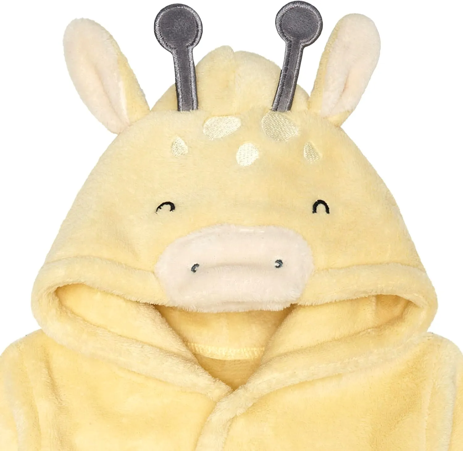 Gerber Unisex Baby Plushy Soft Hooded Animal Character Bathrobe