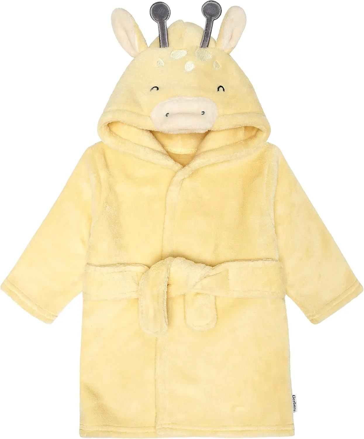 Gerber Unisex Baby Plushy Soft Hooded Animal Character Bathrobe