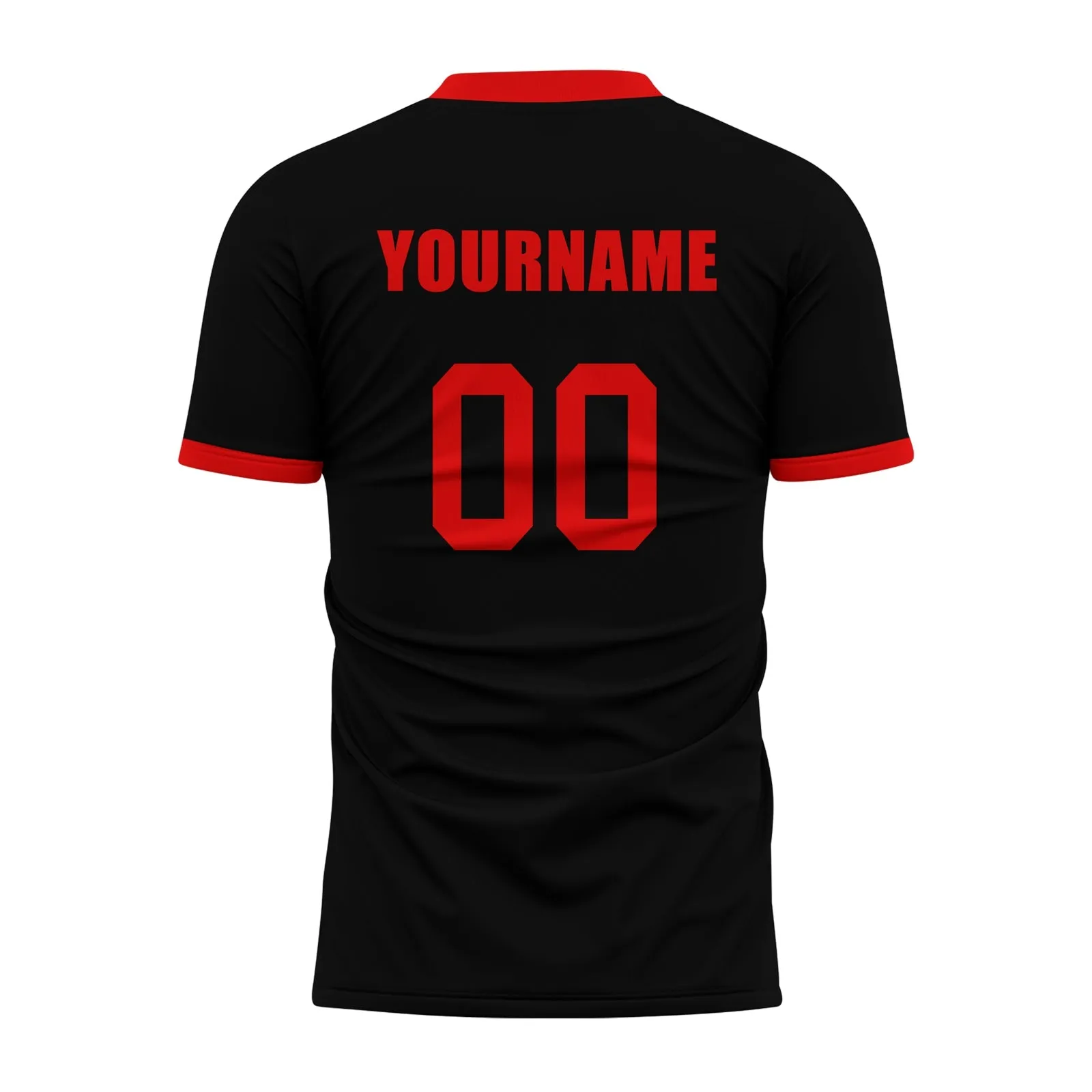 Gift Ideas,Custom Black Red Soccer Sets Jersey Personalized SCJ101-D020131-2